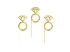 Pikery na muffiny Pierścionki zaręczynowe - 11,5 cm - 6 szt.