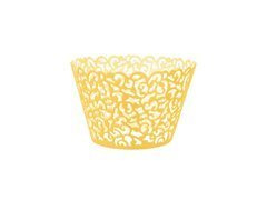 Papilotki do babeczek złote ażurowe - 10 szt.