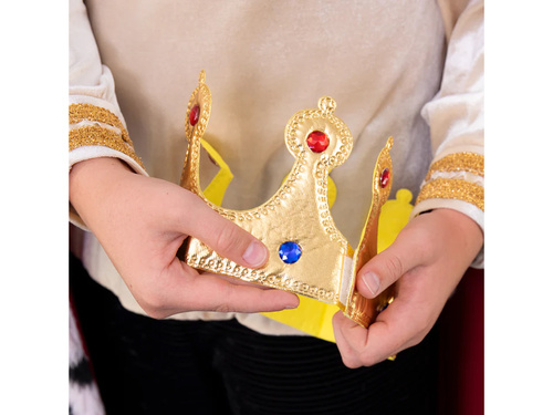 Korona króla miękka złota - 1 szt.