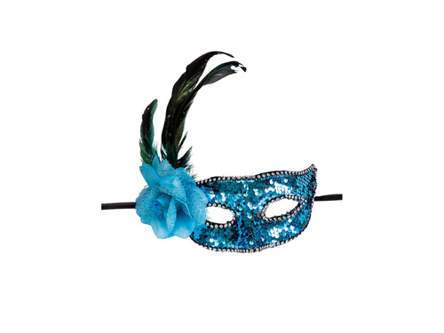 Maska karnawałowa niebieska