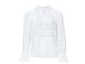 Biała koszula z żabotem