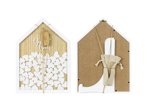 Drewniana księga gości weselnych Guest Book