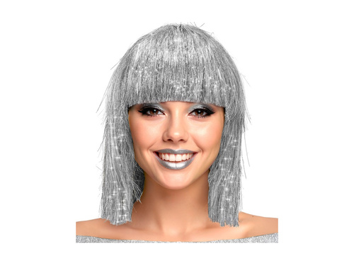 Srebrna peruka Glitzy