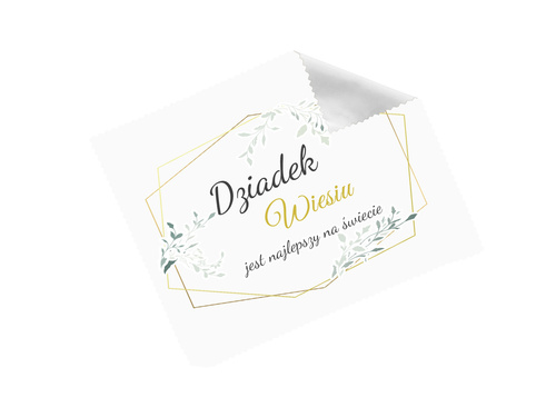 Ściereczka do okularów z imieniem na dzień dziadka - 1 szt.