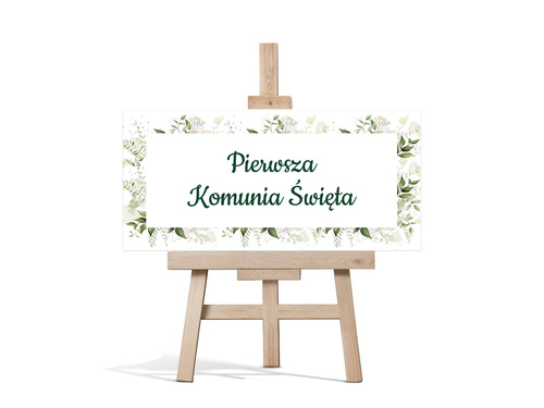 Plakat komunijny - I Komunia Święta - 70x33 cm