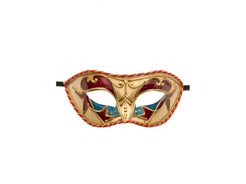 Maska karnawałowa czerwono-niebieska
