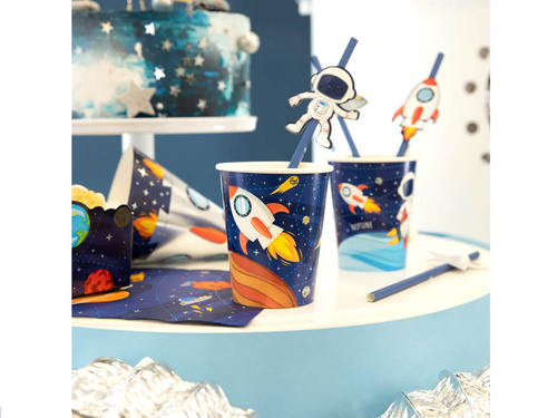 Kubeczki papierowe Planety - 220 ml - 8 szt.