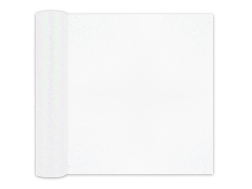 Tiul brokatowy biały - 30 cm x 9 metrów - 1 szt.