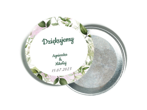 Personalizowane podziękowanie z magnesem na Wesele - 12 szt.