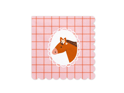 Serwetki urodzinowe Konik - 33 cm - 12 szt.