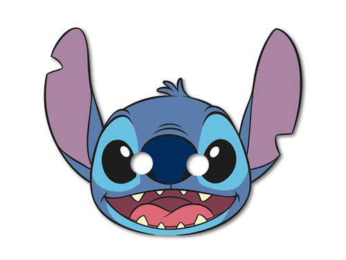 Maski urodzinowe Stitch - 6 szt.