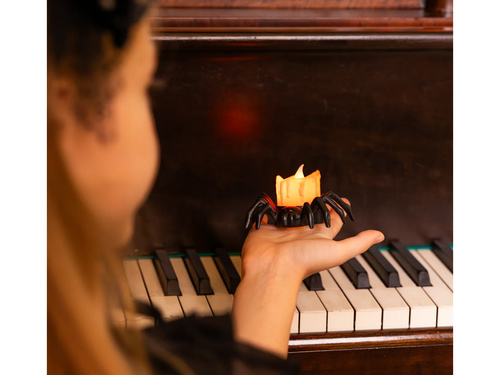 Lampka Pająk LED na Halloween - 4 cm - 1 szt.