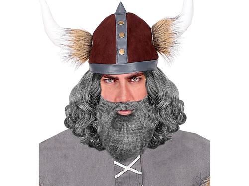 Broda z wąsami brązowa - 1 szt.