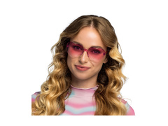 Okulary imprezowe festiwalowe w serca różowe