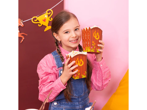 Pudełka na popcorn Stajnia - 6 szt.