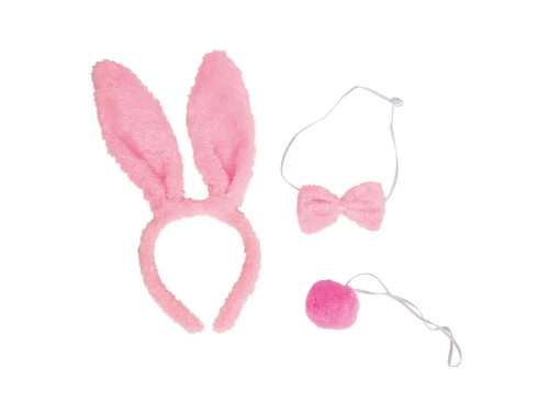 Zestaw Króliczek Playboya różowy - 3 elementy