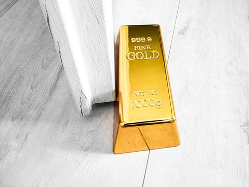 Stoper do drzwi Sztabka złota