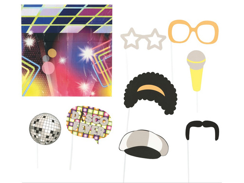 Foto rekwizyty Disco z tłem - 6 szt.