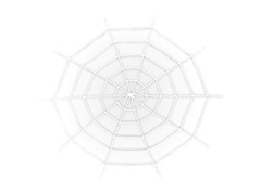 Duża pajęczyna biała - 150 cm - 1 szt.