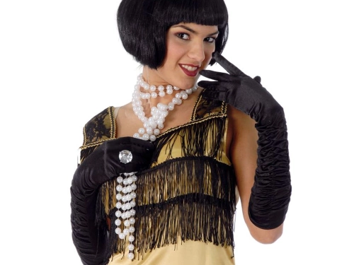 Naszyjnik z pereł w stylu retro - 1 szt.