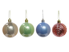 Bombki choinkowe pastelowe - 6 cm - 16 szt.