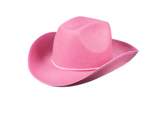 Kapelusz kowbojski różowy - 1 szt.
