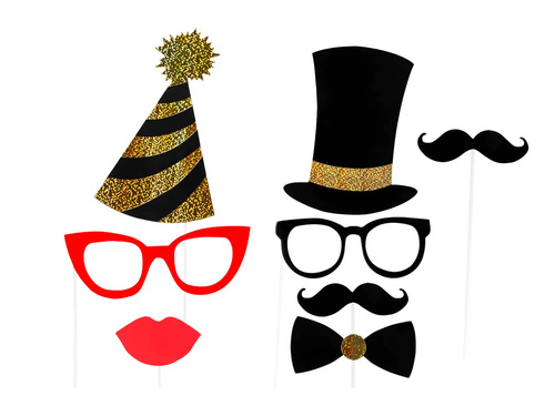 Foto rekwizyty + balon foliowy ramka - 13 szt.