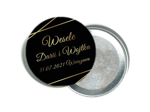 Personalizowane podziękowanie z magnesem na Wesele - 12 szt.