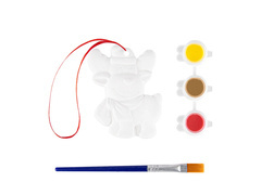 Bombka gipsowa Renifer do malowania DIY