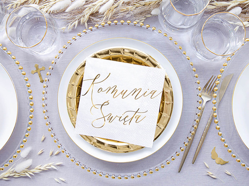 Serwetki komunijne Komunia Święta - 33 cm - 20 szt.