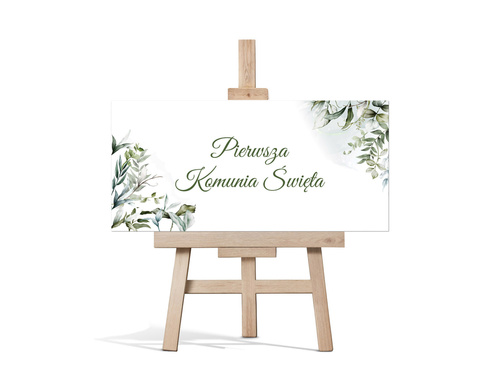 Plakat komunijny - I Komunia Święta - 70x33 cm