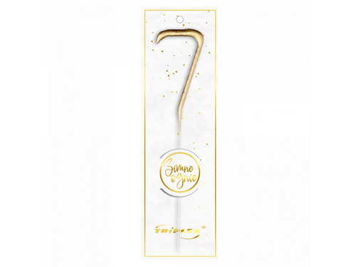 Zimne ognie cyferka 7 złota - 1 szt.