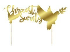 Topper na tort Chrzest Święty - 1 szt.