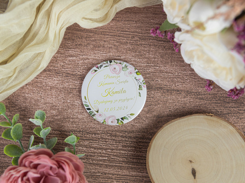 Personalizowane podziękowanie z magnesem na I Komunię Świętą - 12 szt.