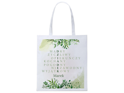 Torba na zakupy z imieniem na dzień dziadka Krzyżówka - 1 szt.