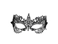 Maska karnawałowa koronkowa czarna - 1 szt.