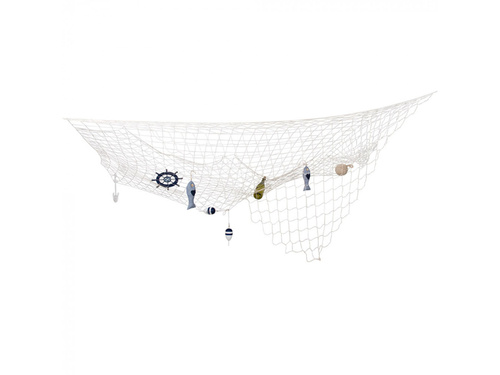 Dekoracja wisząca sieć rybacka - 300 x 300 cm - 1 szt.