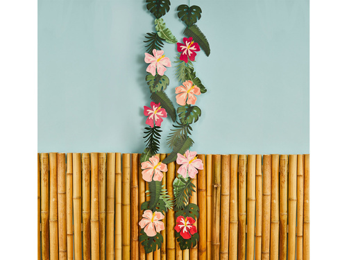 Girlanda wisząca Tropikalne Kwiaty - 250 cm - 2 szt.