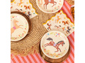 Talerzyki papierowe Koniki - 18 cm - 6 szt.