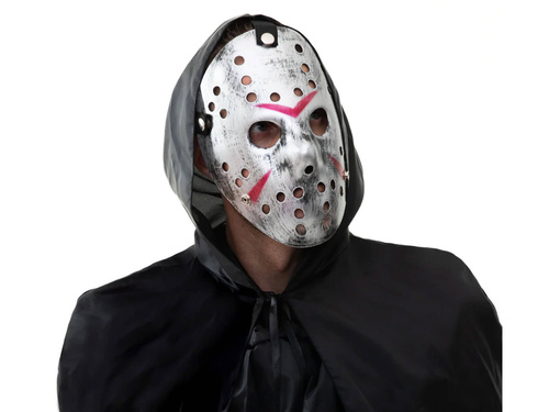 Maska Piątek 13 srebrna - 1 szt.