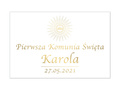 Plakat komunijny personalizowany - I Komunia Święta - 60x40 cm