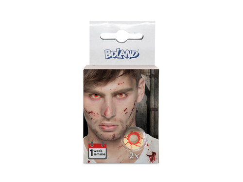 Zakrwawione soczewki kontaktowe - 7 dniowe