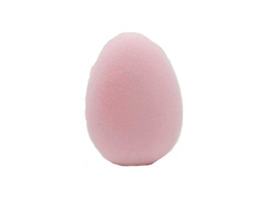 Jajko wielkanocne flokowane różowe - 10 cm - 1 szt.