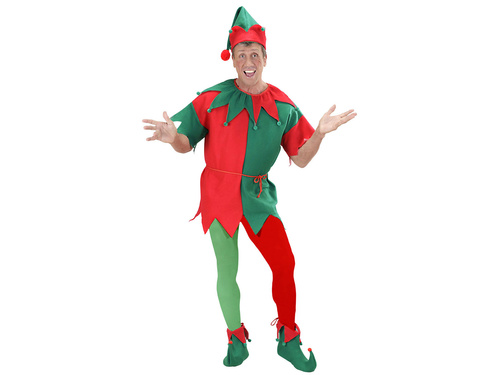 Rajstopy elfa czerwono-zielone