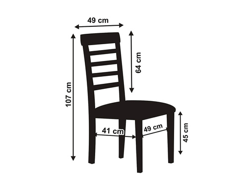 Pokrowiec na krzesło z matowej tkaniny I Komunia Święta - 1 szt.