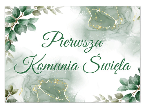 Plakat komunijny - I Komunia Święta - 68x48 cm