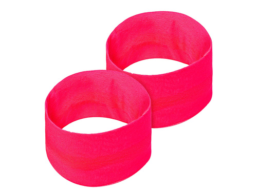 Opaski neonowe różowe Disco lata 80-te - 2 szt.