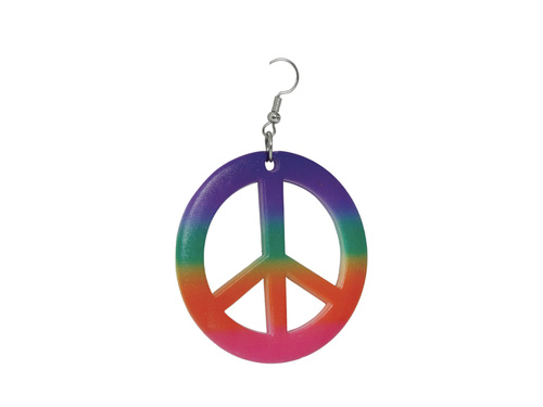 Kolczyki Pacyfka kolorowe - 1 para