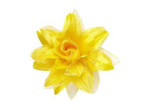 Hawajska przypinka kwiatek żółty - 1 szt.