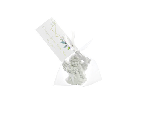 Aniołki gipsowe z podziękowaniem personalizowanym - 6 szt.